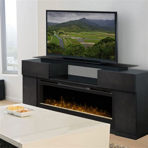 For flat curved screen TV up to 80 inches. . Entertainment center for 75 inch tv with fireplace